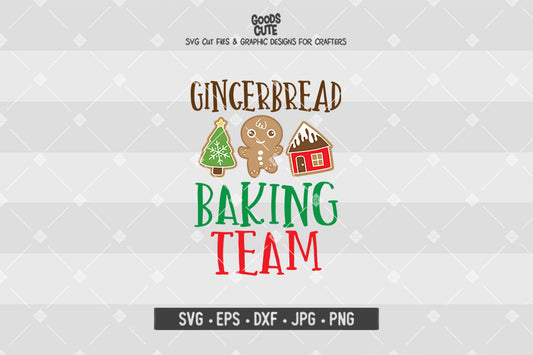 Gingerbread Baking Team • Cut File in SVG EPS DXF JPG PNG