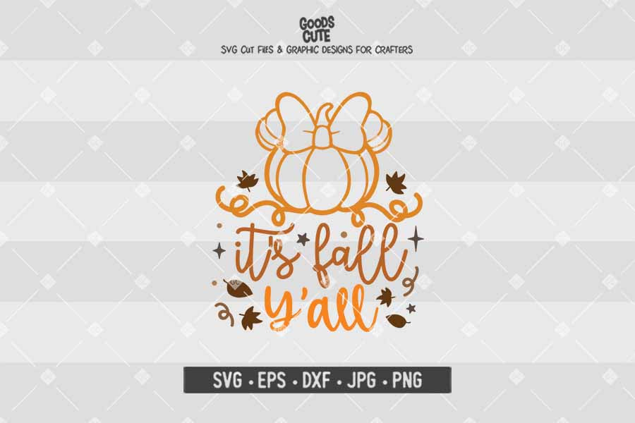 It's Fall Y'all Minnie • Thanksgiving • Cut File in SVG EPS DXF JPG PNG