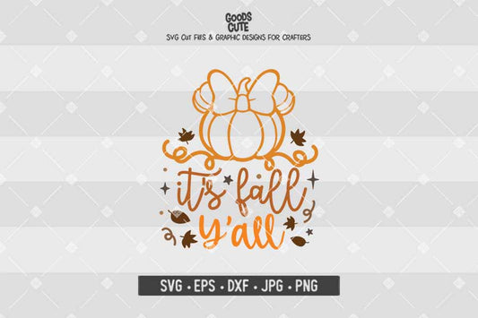 It's Fall Y'all Minnie • Thanksgiving • Cut File in SVG EPS DXF JPG PNG
