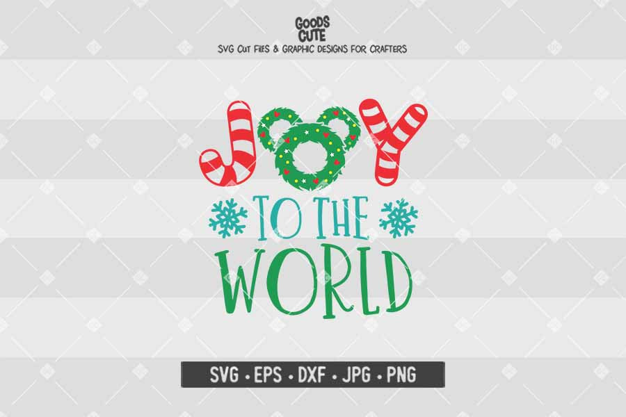 Joy to the World Mickey • Disney • Christmas • Cut File in SVG EPS DXF JPG PNG