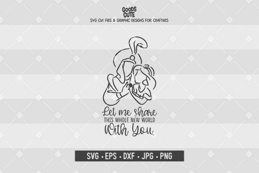 A Whole New World • Aladdin • Cut File in SVG EPS DXF JPG PNG