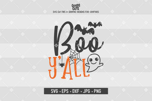 Boo Y'all • Halloween • Cut File in SVG EPS DXF JPG PNG