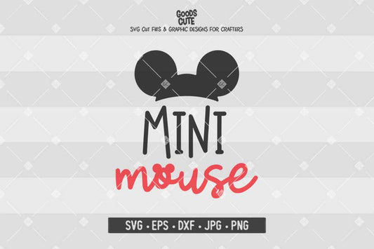 Mini Mouse • Mickey Mouse • Disney Family • Cut File in SVG EPS DXF JPG PNG