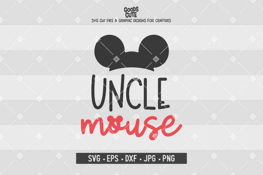 Uncle Mouse • Mickey Mouse • Disney Family • Cut File in SVG EPS DXF JPG PNG