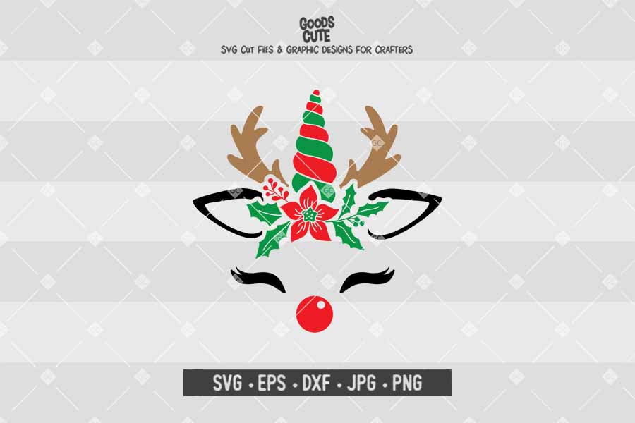 Unicorn Reindeer • Cut File in SVG EPS DXF JPG PNG