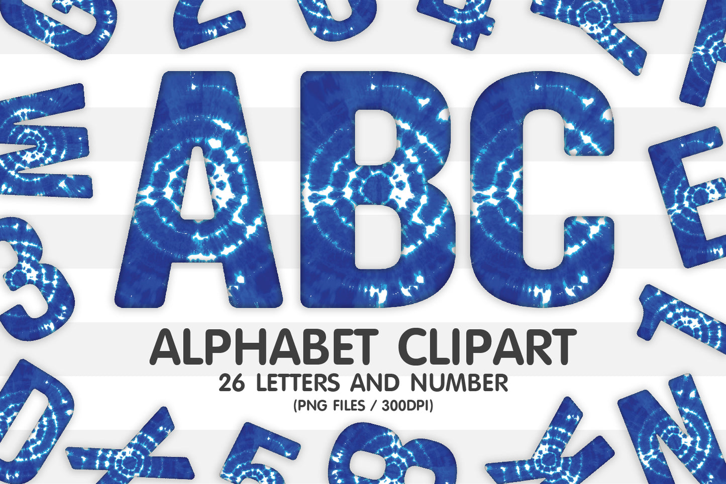 Tie Dye Alphabet Letters