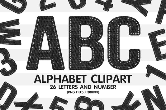 Burlap Alphabet Sublimation