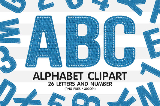 Burlap Alphabet 