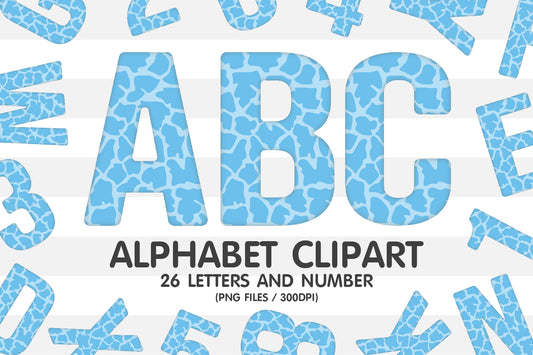 Giraffe Skin Alphabet Sublimation