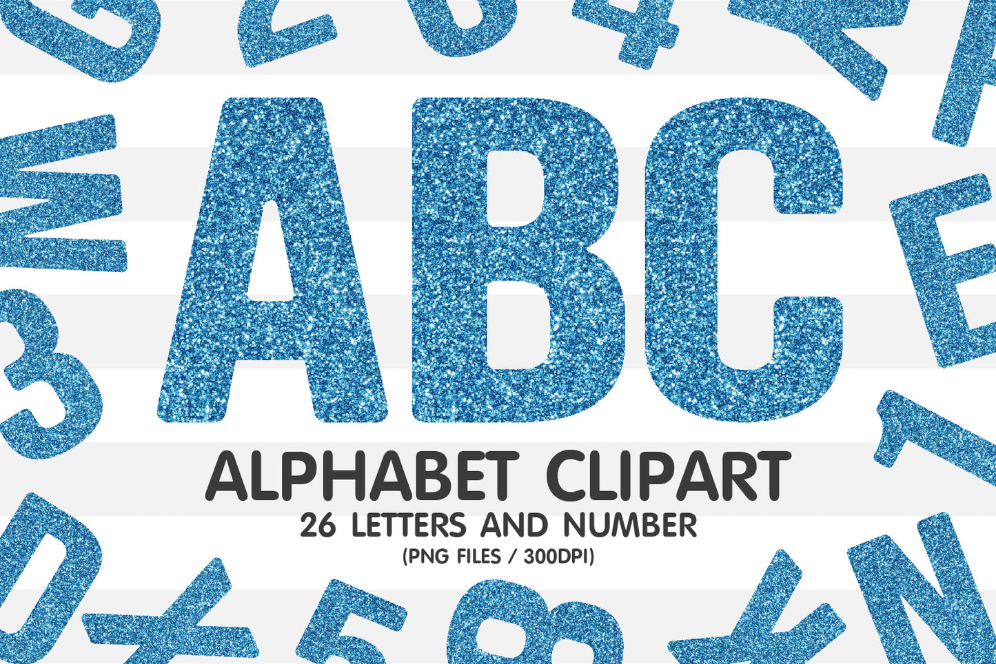 Glitter Clipart Alphabet PNG