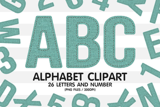 Burlap Alphabet Letters