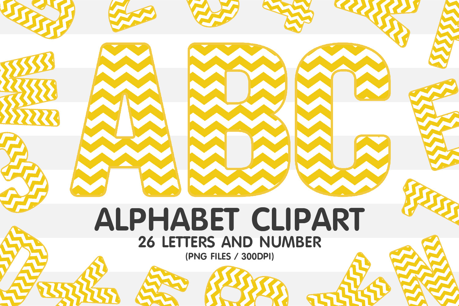  Yellow Chevron Clipart Alphabet PNG