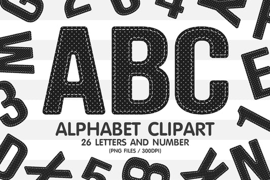  Black Dot Alphabet Letters PNG