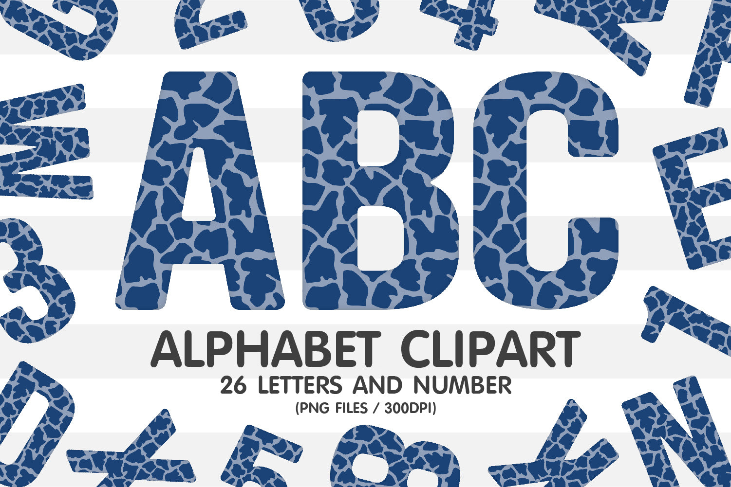 Giraffe Skin Alphabet Letters