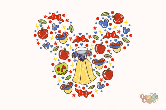 Snow White and the Seven Dwarfs • Disney • PNG File Sublimation