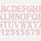 School Gril A-Z Alphabet Letters and Number • Clipart PNG • Sublimation