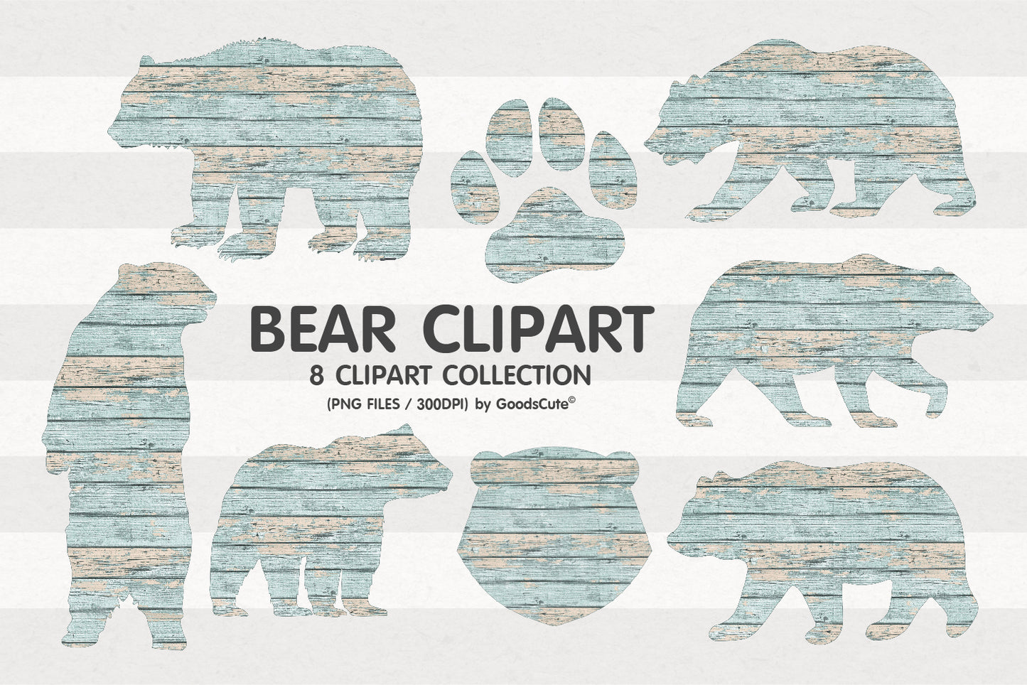Bear Old Wood Texture • Clipart PNG • Sublimation Backgrounds & Textures