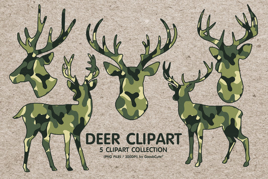 Deer Camo Texture • Clipart PNG • Sublimation Backgrounds & Textures