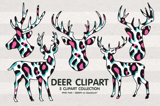 Deer Leopard Skin • Clipart PNG • Sublimation Backgrounds & Textures