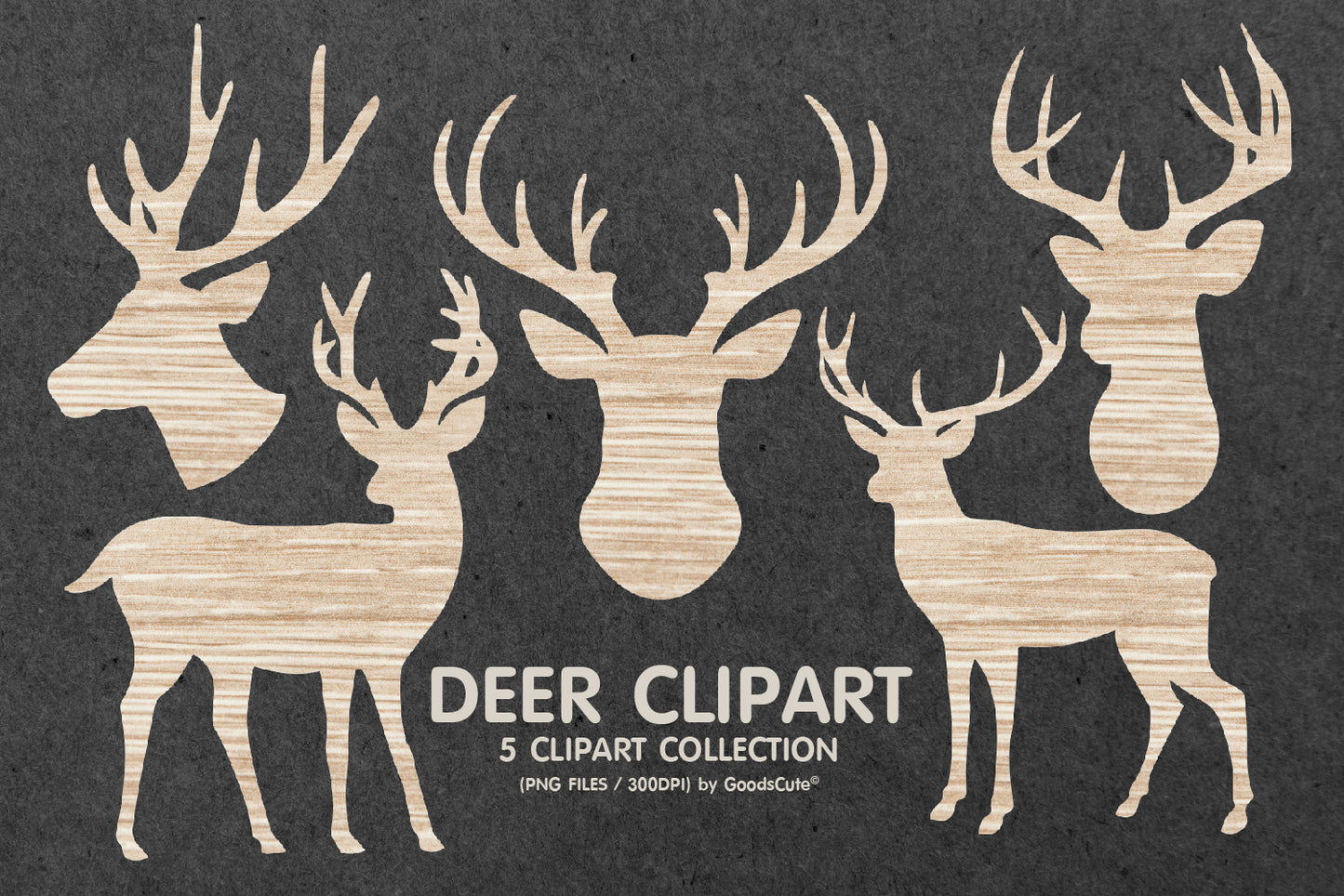 Deer Wood Texture • Clipart PNG • Sublimation Backgrounds & Textures