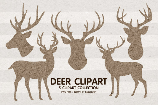 Deer Kraft Paper Texture • Clipart PNG • Sublimation Backgrounds & Textures
