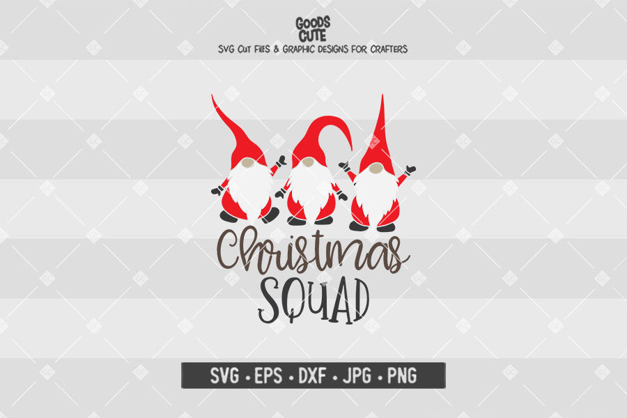 Christmas Squad Gnome • Christmas • Cut File in SVG EPS DXF JPG PNG