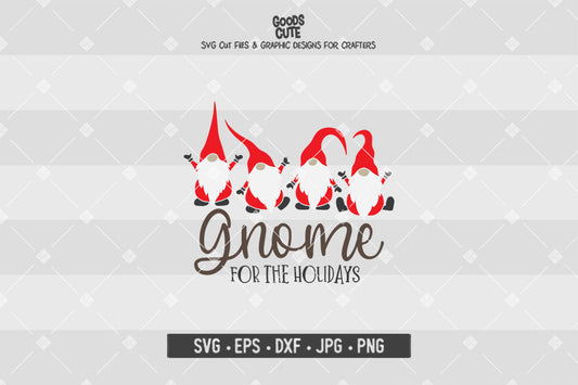 Gnome For The Holidays • Christmas • Cut File in SVG EPS DXF JPG PNG