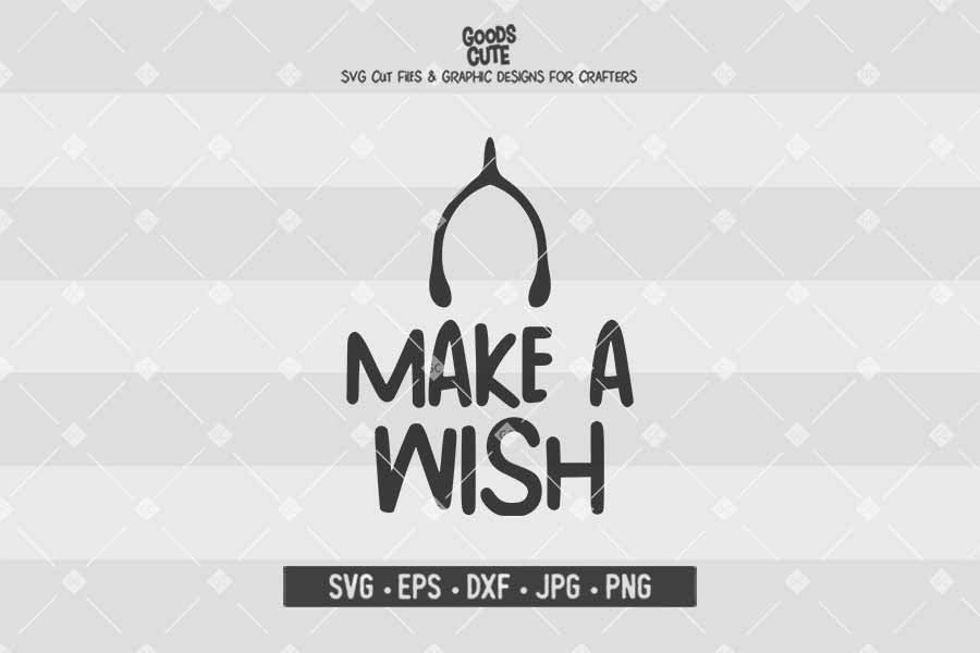 Make a Wish Wishbone • Thanksgiving • Cut File in SVG EPS DXF JPG PNG
