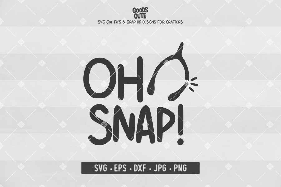 Oh Snap Wishbone • Thanksgiving • Cut File in SVG EPS DXF JPG PNG