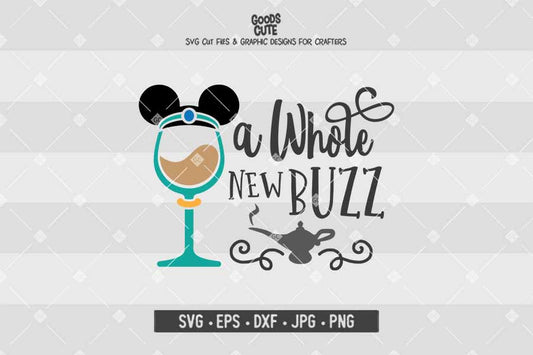 A Whole New Buzz• Aladdin Jasmine • Disney Wine Glass • Cut File in SVG EPS DXF JPG PNG
