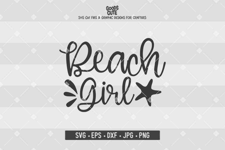 Beach Girl • Cut File in SVG EPS DXF JPG PNG
