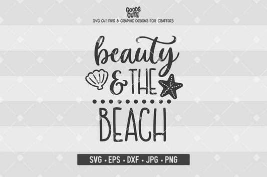 Beauty and The Beach • Cut File in SVG EPS DXF JPG PNG