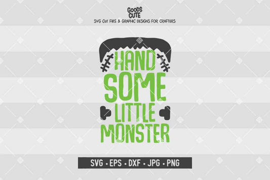 Handsome Little Monster • Halloween • Cut File in SVG EPS DXF JPG PNG