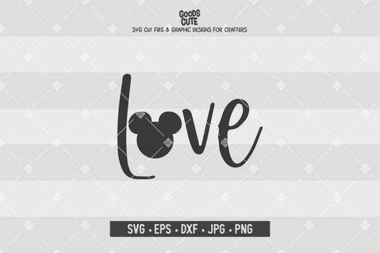 Love Mickey • Disney • Cut File in SVG EPS DXF JPG PNG