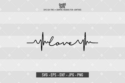 Love Pulse • Cut File in SVG EPS DXF JPG PNG