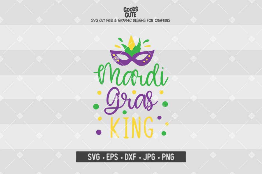 Mardi Gras King • Cut File in SVG EPS DXF JPG PNG