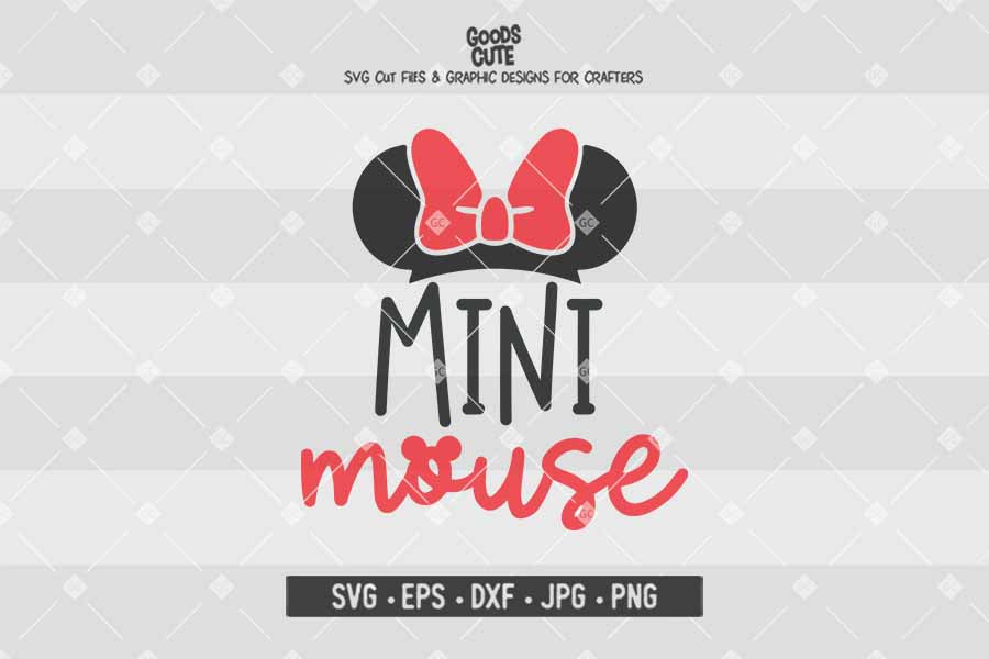 Mini Mouse • Minnie Mouse • Disney Family • Cut File in SVG EPS DXF JPG PNG