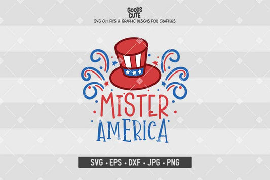 Mister America • 4th of July • Cut File in SVG EPS DXF JPG PNG