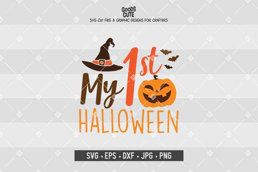 My 1st Halloween • Halloween • Cut File in SVG EPS DXF JPG PNG