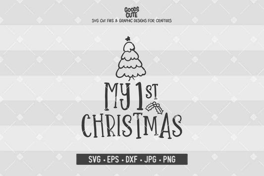 My First Christmas • Cut File in SVG EPS DXF JPG PNG