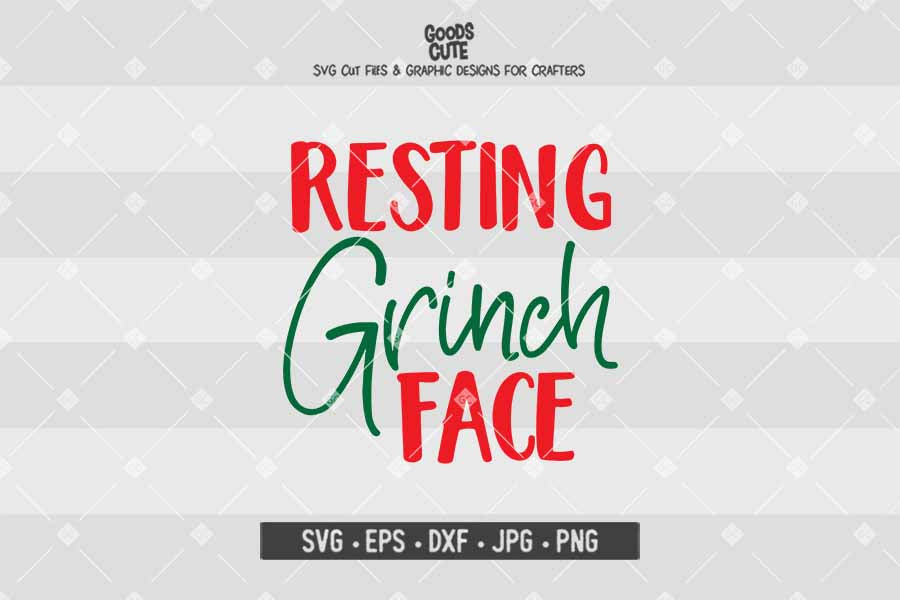 Resting Grinch Face • Cut File in SVG EPS DXF JPG PNG