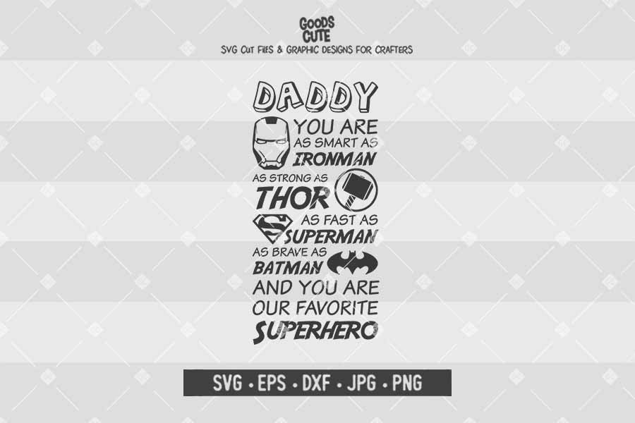 Superhero Daddy • Cut File in SVG EPS DXF JPG PNG