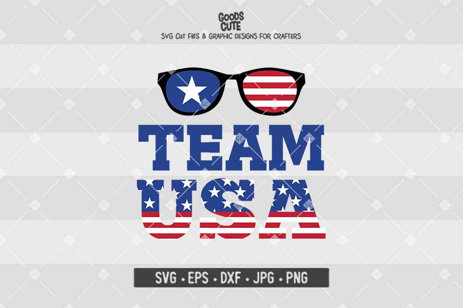 Team USA • Cut File in SVG EPS DXF JPG PNG