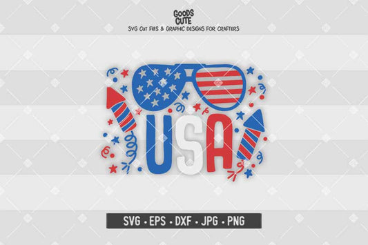 USA • 4th of July • Cut File in SVG EPS DXF JPG PNG